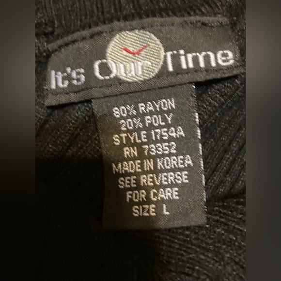 Ladies Size Large In Our Time Ribbed Sweater - Picture 3 of 10